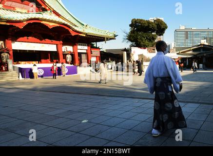 Kanda-Myoujin-Schrein in Akihabara, Tokio, Japan. Stockfoto