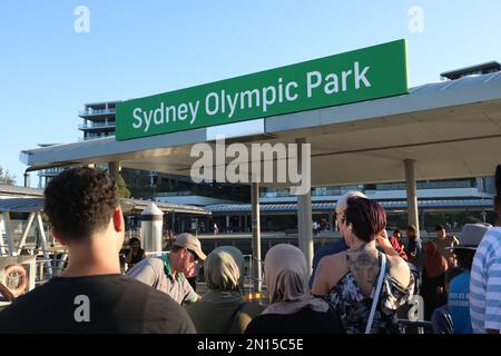 Fähranleger des Sydney Olympic Park. Stockfoto