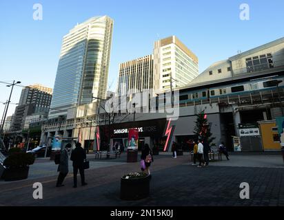 JR Elevated Tracks in Akihabara, Tokio, Japan. Stockfoto