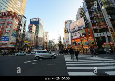 Anima und Manga in Akihabara, Tokio, Japan. Stockfoto