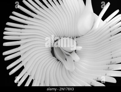 Löffel sehr kreativ dekoriert Stockfoto