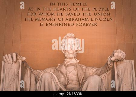 Lincoln Memorial in Washington, D.C., USA. Stockfoto