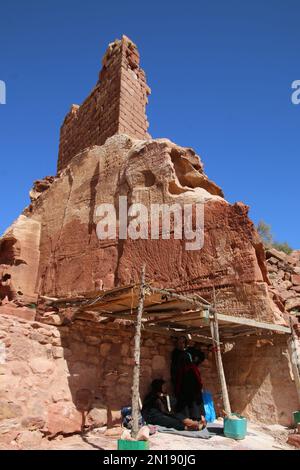 Porträt des Einwohners, Petra, Jordanien Stockfoto