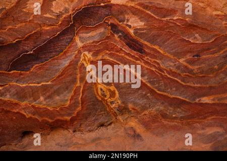 Farbenfroher Sandstein, Petra, Jordan Stockfoto
