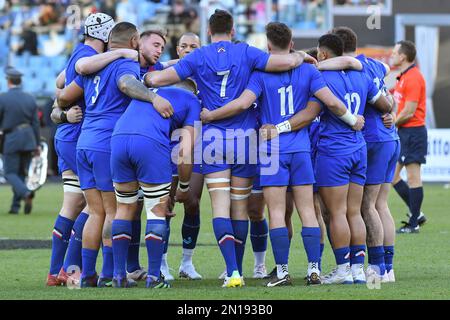 Rom, Italien. 05. Februar 2023. Französischer Spieler während des internationalen Rugby-Spiels 6 Nations Italien gegen Frankreich; 05. Februar 2023; Stadio Olimpico, Rom, Italien Photographer01 Kredit: Independent Photo Agency/Alamy Live News Stockfoto