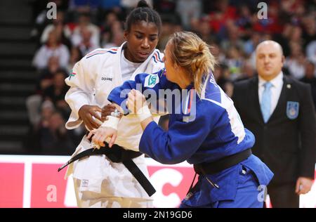 Marie Eve Gahie von Frankreich gegen Margaux Pinot von Frankreich, Women's -70kg während des Judo Paris Grand Slam 2023 am 5. Februar 2023 in der Accor Arena in Paris, Frankreich - Photo Laurent Lairys / DPPI Stockfoto