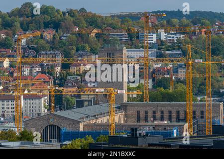 Bahnhofsprojekt Stuttgart 21 noch im Bau, Stuttgart, Baden-Württemberg, Süddeutschland, Mitteleuropa Stockfoto