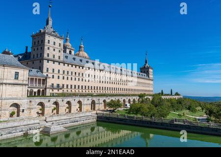 El Escorial (königliche Stätte San Lorenzo de El Escorial), UNESCO-Weltkulturerbe, in der Nähe von Madrid, Spanien, Europa Stockfoto