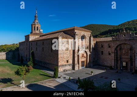 Kloster Yuso, UNESCO-Weltkulturerbe, Klöster von San Millan de la Cogolla, La Rioja, Spanien, Europa Stockfoto