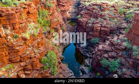 Joffre Gorge, Karijini-Nationalpark, Westaustralien, Australien, Pazifik Stockfoto