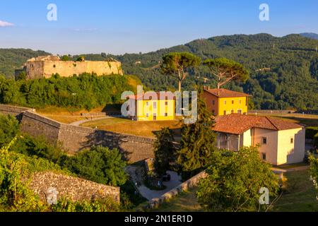 Fortezza di Mont'Alfonso, Festung, Castelnuovo di Garfagnana, Toskana, Italien, Europa Stockfoto