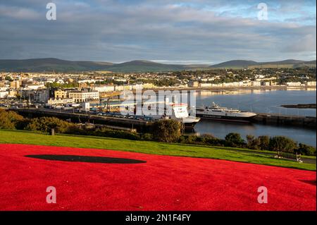 Douglas Bay und Hafen, Douglas, Insel man, Europa Stockfoto