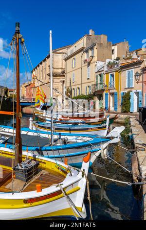 Der Hafen von Martigues, Martigues, Bouches du Rhone, Provence-Alpes-Cote d'Azur, Frankreich, Westeuropa Stockfoto