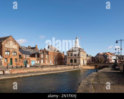 The Custom House, Purfleet Quay, King's Lynn, Norfolk, England, Großbritannien, Europa Stockfoto