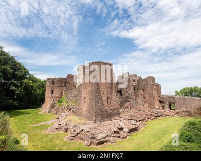 Goodrich Castle, Goodrich, Ross-on-Wye, Herefordshire, England, Großbritannien, Europa Stockfoto