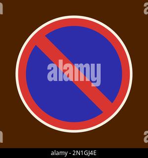 Symbol kein Parken. Darstellung des Signaturvektors Stock Vektor