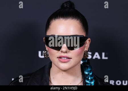 LOS ANGELES, KALIFORNIEN, USA - FEBRUAR 05: Die kanadische Sängerin und Songwriterin Lauren Spencer-Smith kommt am 5. Februar 2023 bei der Universal Music Group 2023 65. GRAMMY Awards After Party in den Milk Studios Los Angeles in Los Angeles, Kalifornien, USA an. (Foto von Xavier Collin/Image Press Agency) Stockfoto