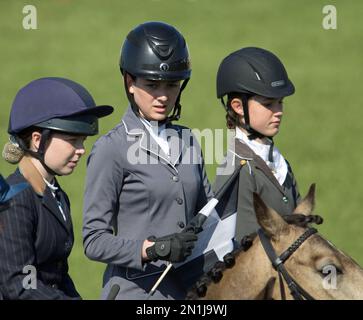 EXETER, DEVON, Großbritannien - 19. Mai 2018 Girl Riders Stockfoto