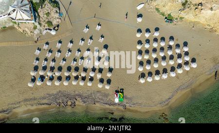 Strand am Playa es Figueral (Es Figueral) Ibiza Stockfoto