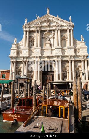 kirche degli Scalzi oder Santa Maria de Nazaret am Canale Grande, Venedig, Italien. Stockfoto