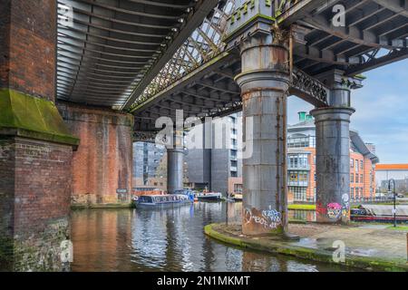 Bridgewater Kanal in Castlefield in Manchester Stockfoto