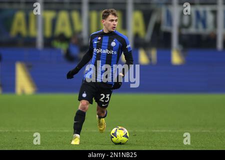 Mailand, Italien, 5. Februar 2023. Nicolo Barella vom FC Internazionale beim Spiel der Serie A in Giuseppe Meazza, Mailand. Der Bildausdruck sollte lauten: Jonathan Moscrop/Sportimage Stockfoto