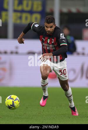 Mailand, Italien, 5. Februar 2023. Junior Messias von AC Milan während des Spiels der Serie A in Giuseppe Meazza, Mailand. Der Bildausdruck sollte lauten: Jonathan Moscrop/Sportimage Stockfoto