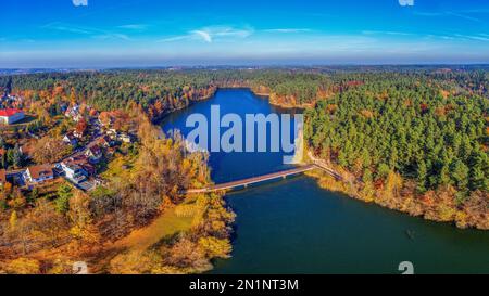 Olsztyn, Długie-See Stockfoto