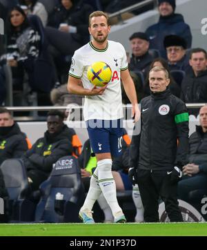 05. Februar 2023 - Tottenham Hotspur / Manchester City - Premier League - Tottenham Hotspur Stadium Tottenham's Harry Kane während des Premier League-Spiels gegen Manchester City. Bild : Mark Pain / Alamy Live News Stockfoto