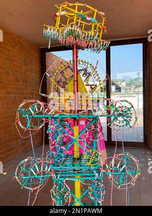 Tultepec, Mexiko. 02. Mai 2023. TULTEPEC, Staat Mexiko, Januar 16. Das National Museum of Pyrotechnics (MUNAPI) zeigt die Ursprünge und die Geschichte des Feuerwerks in stationären und Wanderausstellungen. Seine Besucher werden die Gestaltung und Tradition dieser Aktivität im Detail kennen. Januar 16, in Tultepec, Staat Mexiko. (Foto: Francisco Morales/Eyepix Group/Sipa USA) Guthaben: SIPA USA/Alamy Live News Stockfoto