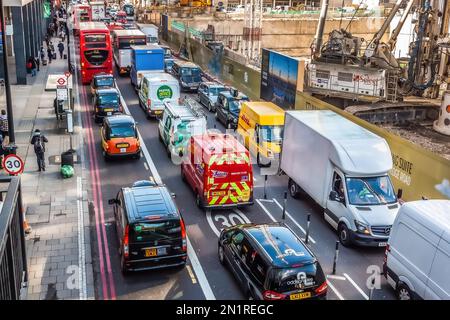 York Road, Lambeth, Central London Stockfoto