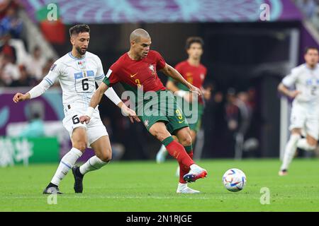 LUSAIL CITY, KATAR - 28. NOVEMBER: Pepe während des FIFA-Weltmeisterschafts-Katar 2022 Gruppe H-Spiels zwischen Portugal und Uruguay am 28. November 2022 im Lusail Stadium in Lusail City, Katar. (Foto von MB Media) Stockfoto