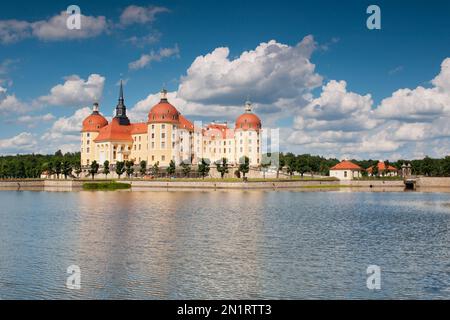 Schloss Moritzburg bei Dresden, Deutschland Stockfoto