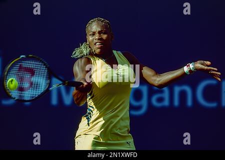 Serena Williams (USA) nimmt am US Open Tennis 2001 Teil. Stockfoto