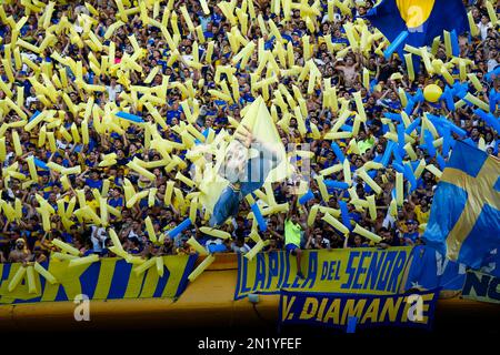 Boca Juniors Stadium Supporters Stockfoto