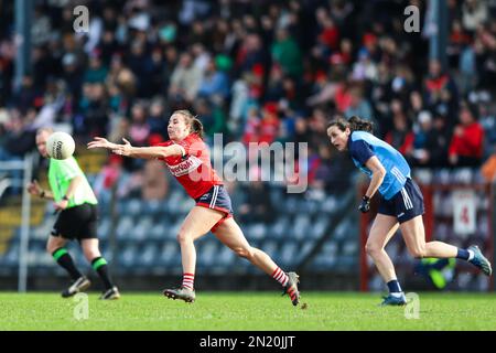 6. Februar 2023, Cork, Irland - Ladies Gaelic Football National League: Cork 3-15 (24) - Dublin 4-13 (25). Stockfoto