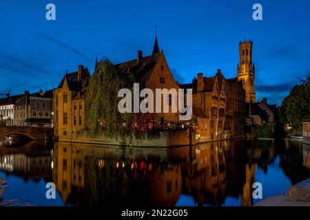 Rosary Quay, Brügge, Belgien Stockfoto