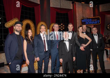 Mark Forster, Yvonne Catterfeld, Markus Lanz, Guenther Jauch, Bernhard Hoecker, Kai Pflaume, Katrin Bauerfeind, Joko Winterscheidt, Elton beim Fototermin na Stockfoto