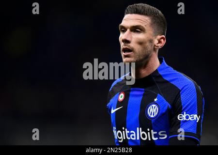 Mailand, Italien. 05. Februar 2023 Während der Serie Ein Fußballspiel zwischen dem FC Internazionale und dem AC Mailand. Kredit: Nicolò Campo/Alamy Live News Stockfoto