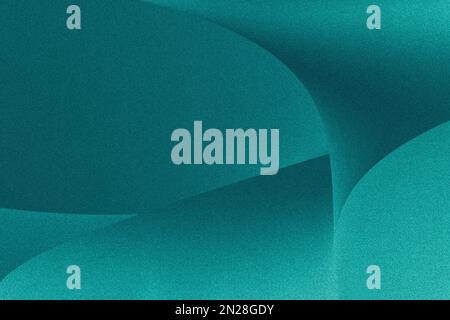 Moderner, einfacher dunkelgrüner abstrakter Hintergrund für breites Banner mit Wellenüberlappungsschicht. Einfacher dunkelgrüner abstrakter Bannerhintergrund für Unternehmen. Dunkel Stockfoto