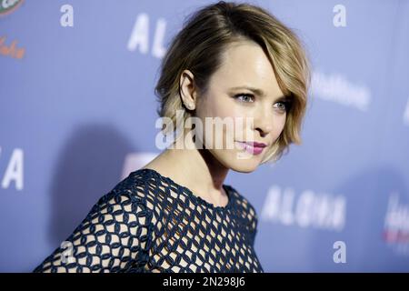 Rachel McAdams arrives at an LA Special Screening Of "Aloha" held at