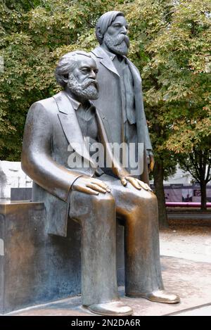 Karl Marx und Friedrich-Engels-Denkmal, Bundeshauptstadt Berlin Stockfoto