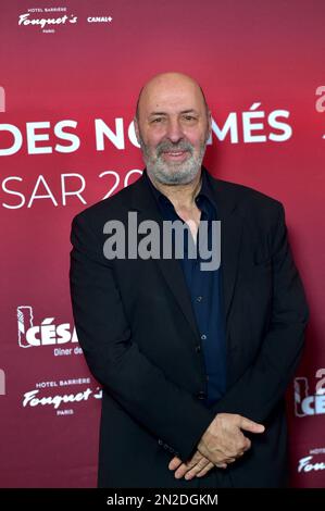 Paris, Frankreich. Am 6. Februar 2023 nimmt Direktor Cédric Klapisch am Cesar Nomee Dinner im Le Fouquet's am 6. Februar 2023 in Paris, Frankreich, Teil. Foto: Franck Castel/ABACAPRESS.COM Stockfoto