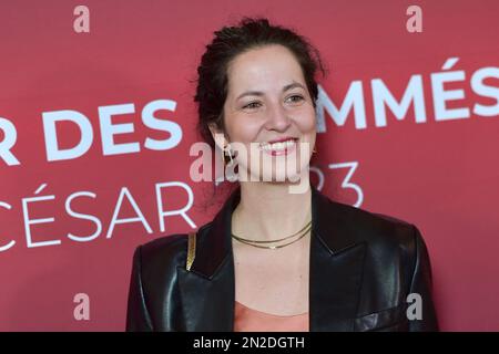 Paris, Frankreich. Am 6. Februar 2023 nimmt Direktor Stéphanie Halfon am 6. Februar 2023 am Cesar Nomee Dinner im Le Fouquet's in Paris Teil. Foto: Franck Castel/ABACAPRESS.COM Stockfoto