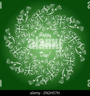 Abstraktes Vintage-Poster für St. patricks-Tag Stock Vektor