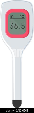 Elektronisches Gerät zur Messung des Temperaturvektors Stock Vektor