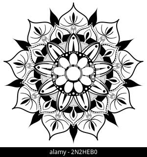 mandala-Kreismuster. orientalisches Muster, klassische Dekorationselemente, Vektordarstellung, islamisch, Arabisch, Indisch, Marokkanisch, Spanisch, Türkisch, Pakistanisch, Chinesische, mystische, ottomanische Motive. Stock Vektor