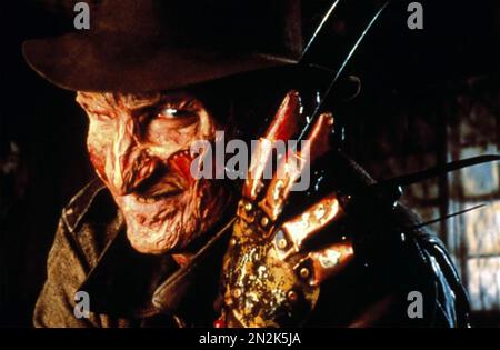 Ein ALBTRAUM AUF der ELM STREET 1984 New Who leidet an Albträumen. Line Cinema Film mit Robert Englund als Freddy Krueger Stockfoto