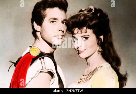 THE WARRIOR EMPRESS 1960 Columbia Pictures Film mit Tina Louise und Kerwin Mathews Stockfoto