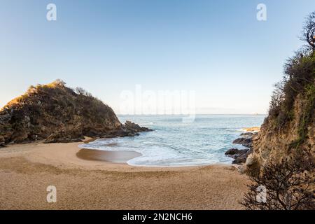 Wunderschöner Zipolite Strand in Mexiko. Ich liebe den Strand Stockfoto